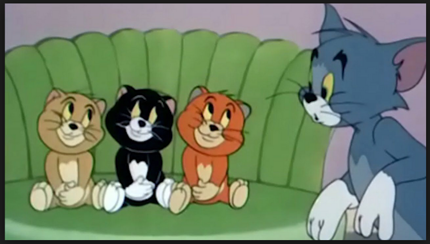 Маленький котик том. Том и Джерри 3 котенка. 3 Кота из Тома и Джерри. Три котенка из том и Джерри. Том котенок из том и Джерри.