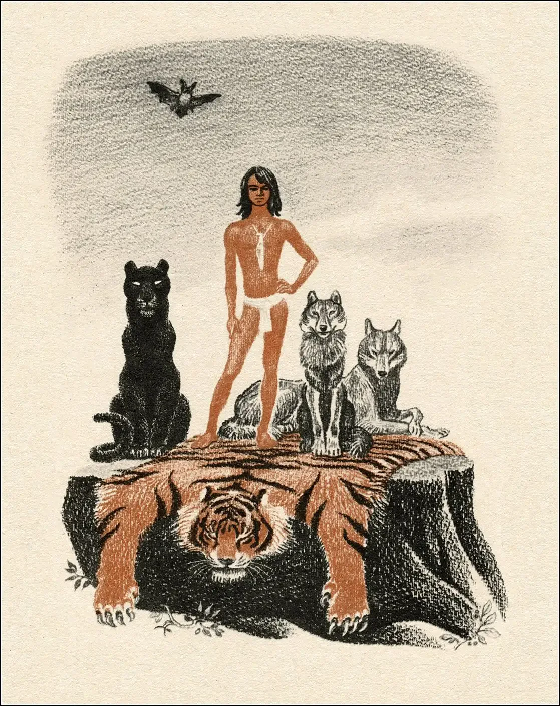 Редьярд Киплинг Маугли иллюстрации