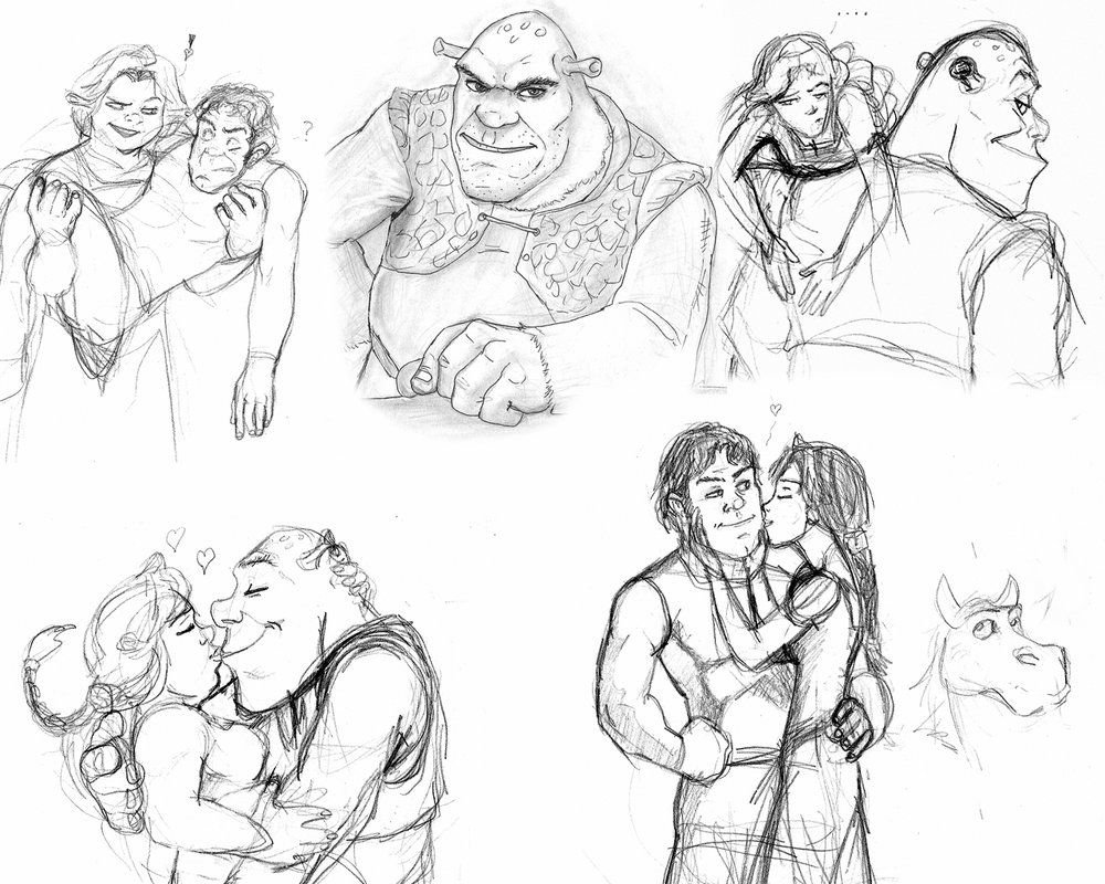 Шрек и Фиона арт