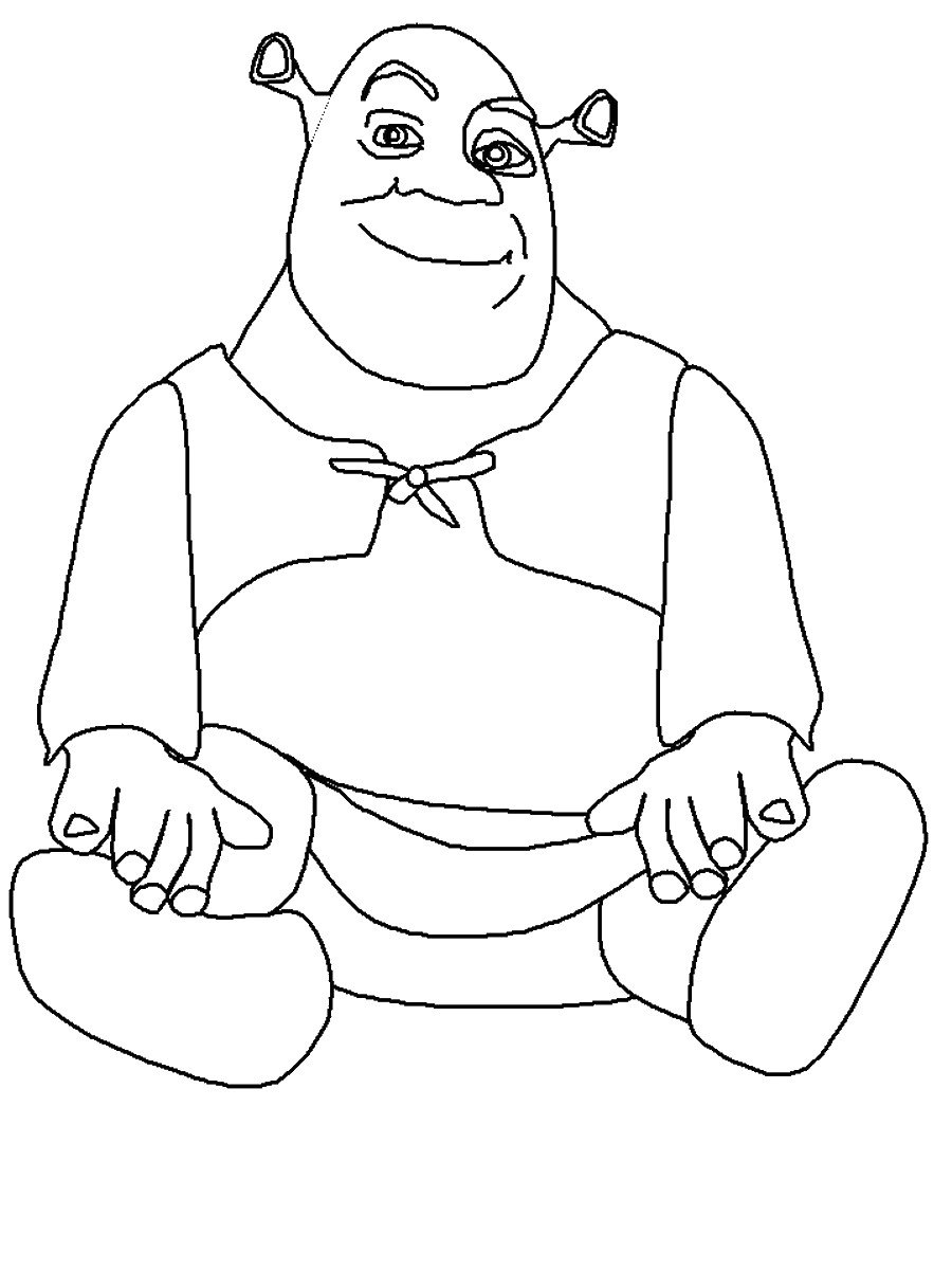 Шрек карандашом