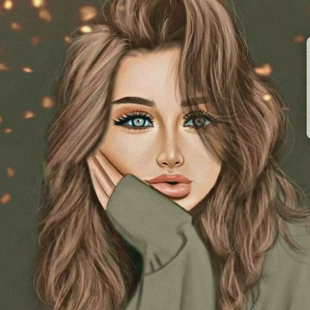 Девушка в очках рисунок