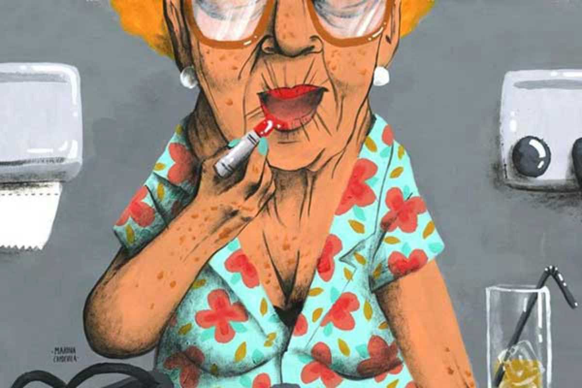 Fashion illustration Одри Хепберн