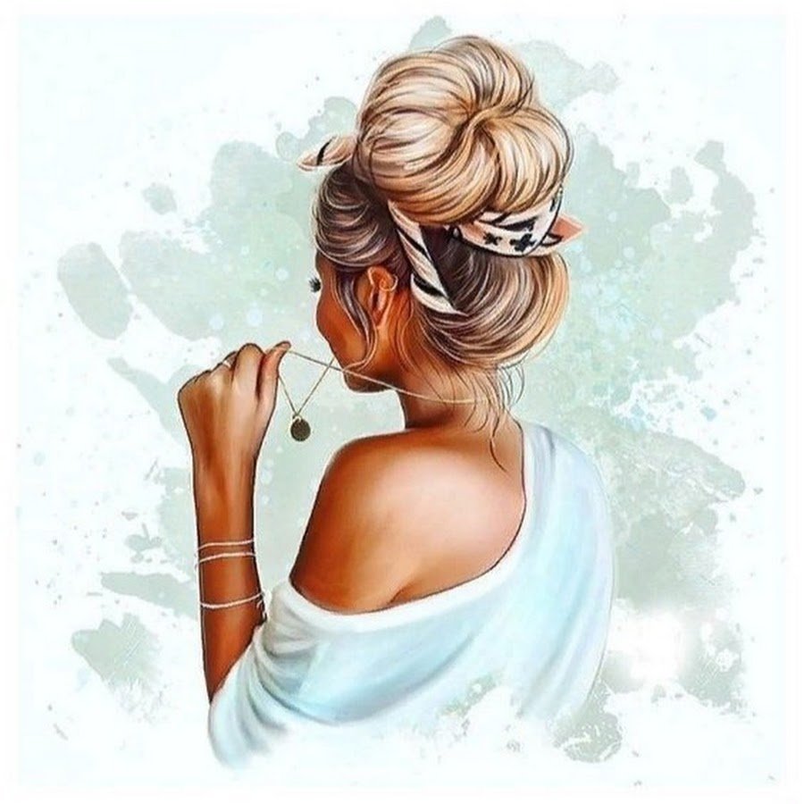 Силуэт лица девушки