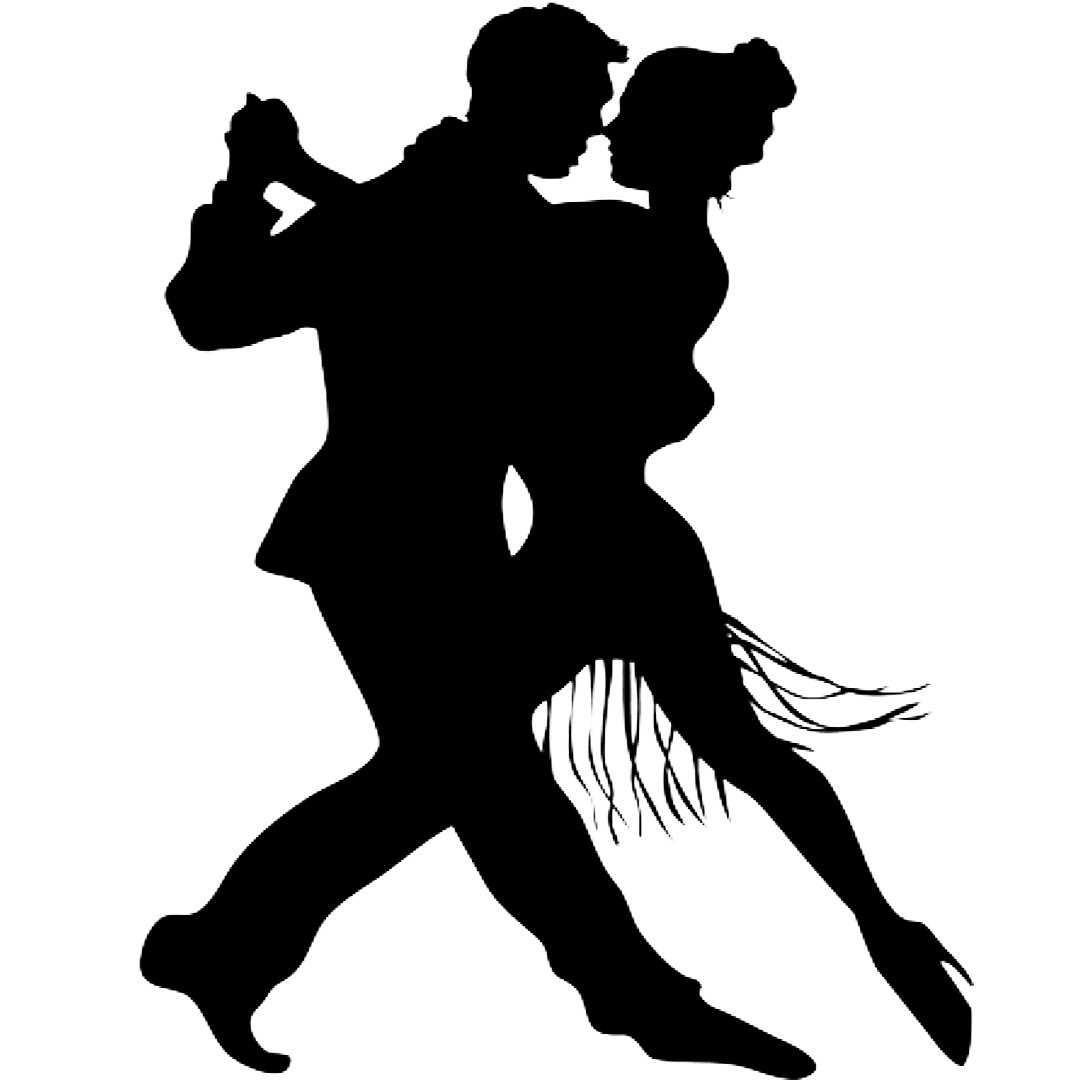 Бальные танцы силуэт