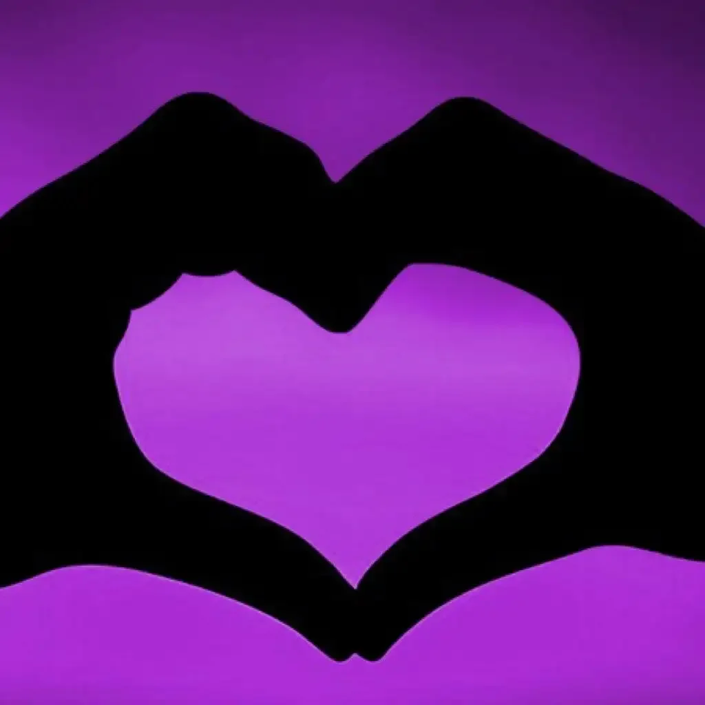 Сердце фиолетовое