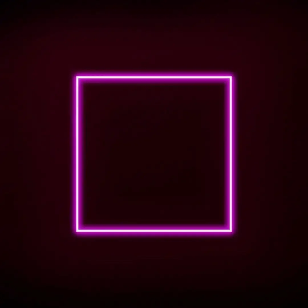 Неоновая светящаяся рамка