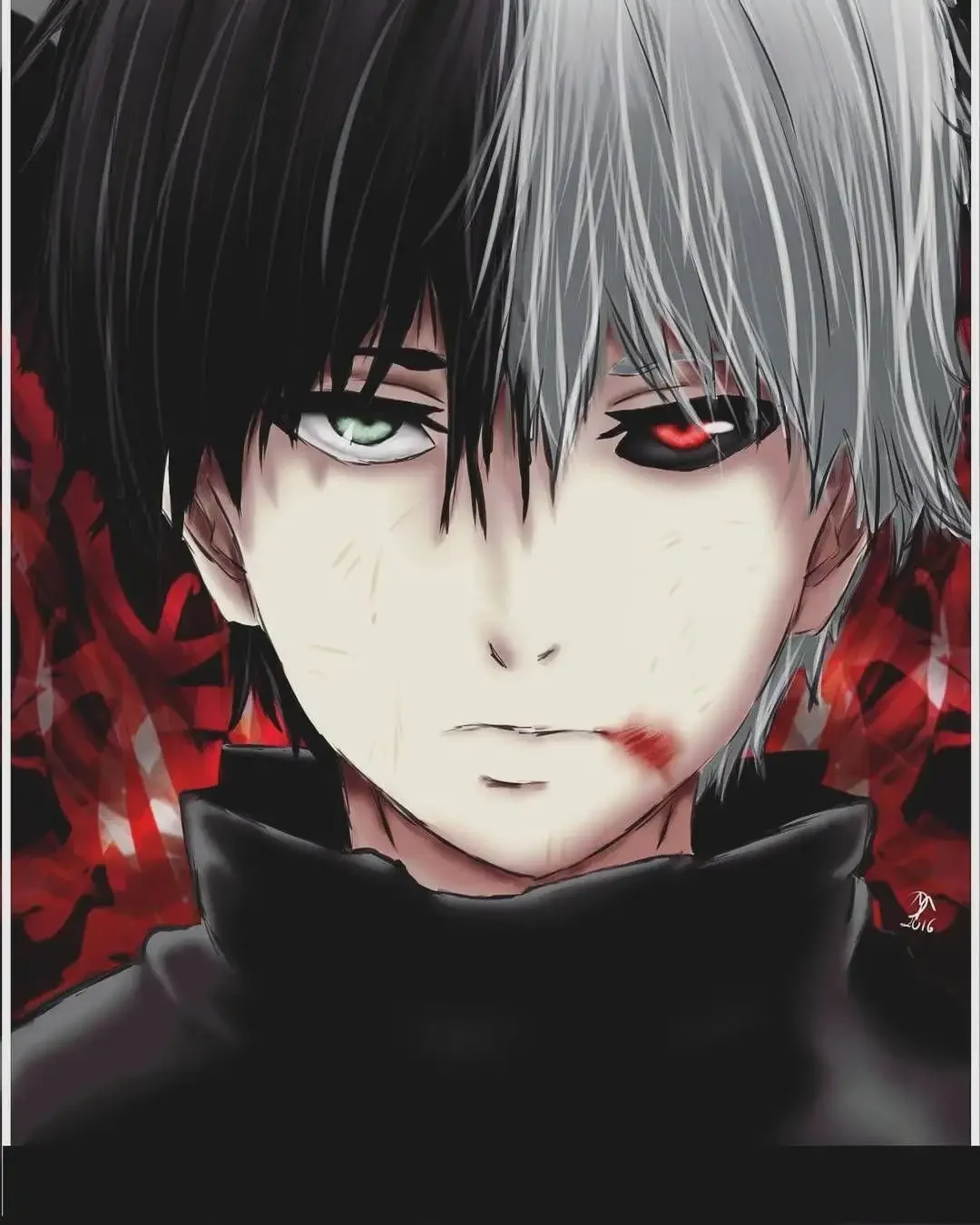 Аниме пацан Токийский гуль