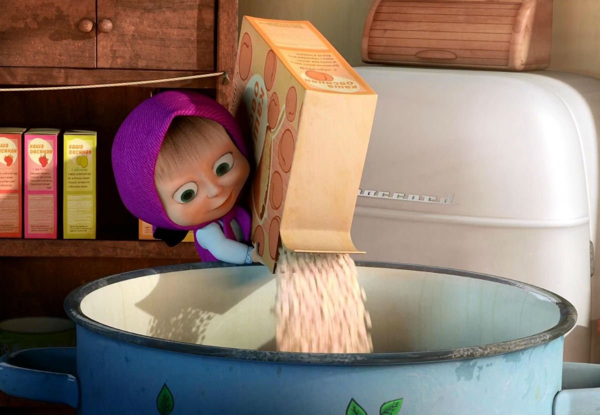 Маша и медведь Маша каша