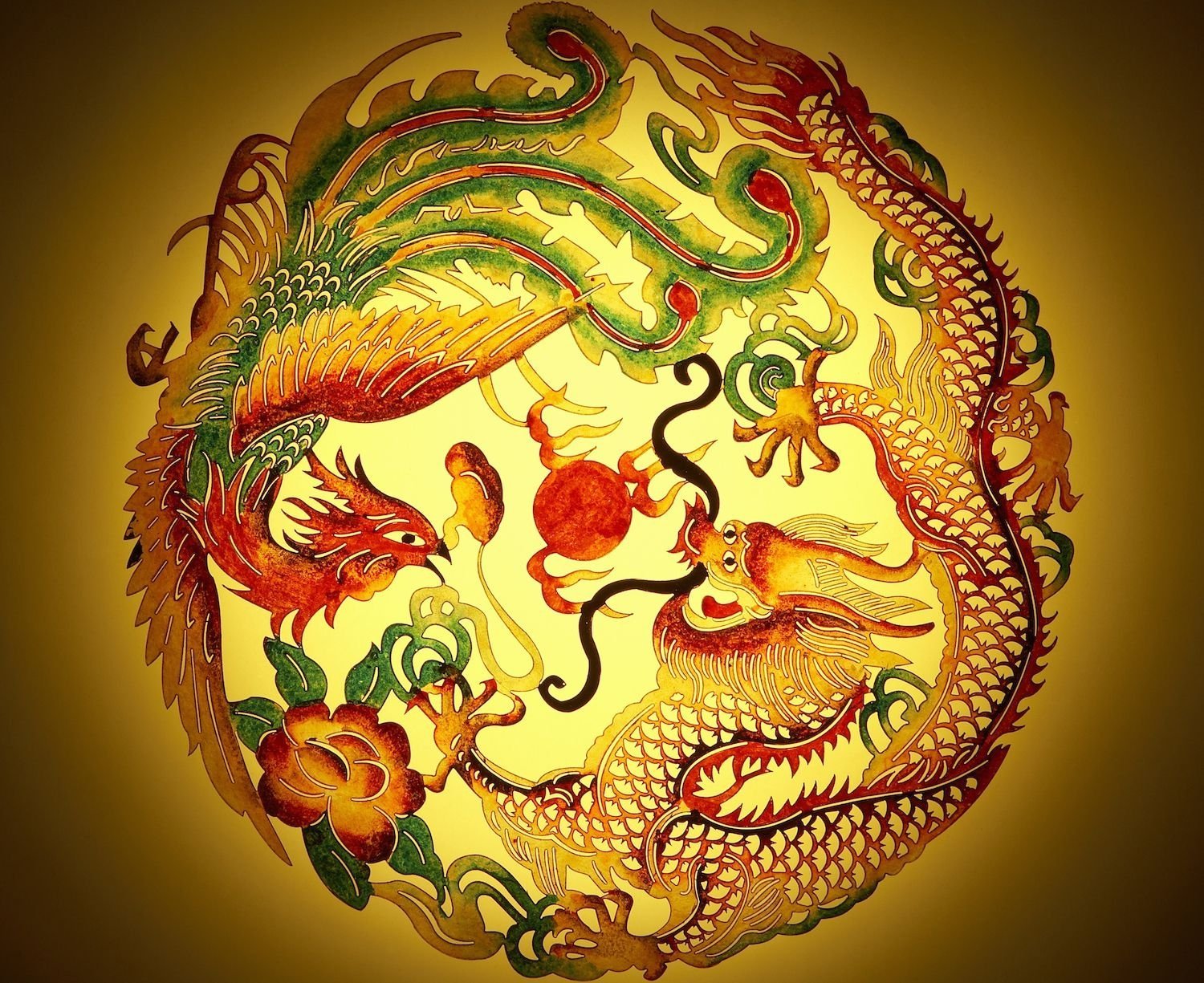 Китайский дракон значение. Фэн-шуй дракон и птица Феникс. Дракон и Феникс фэн шуй. Феникс и дракон Китай.