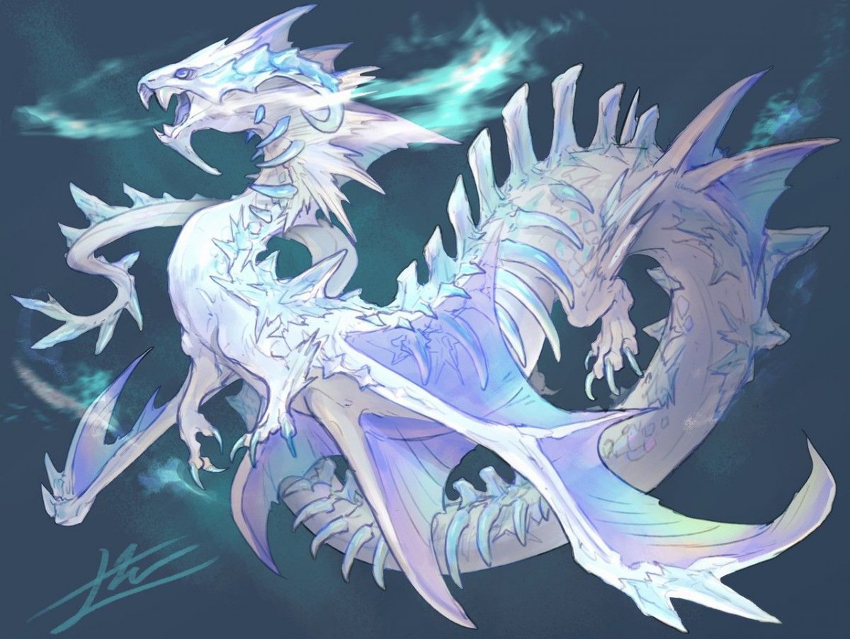 Белый дракон виверна