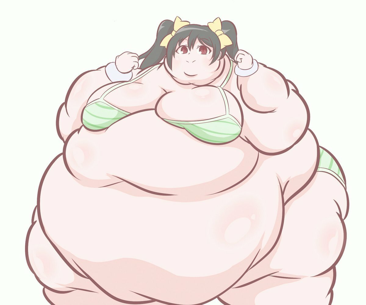 Chubby belly аниме Weight gain