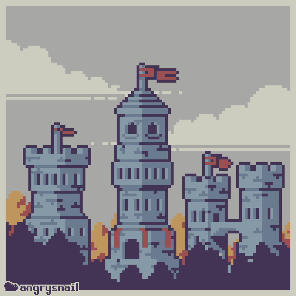 Дворец пиксель арт