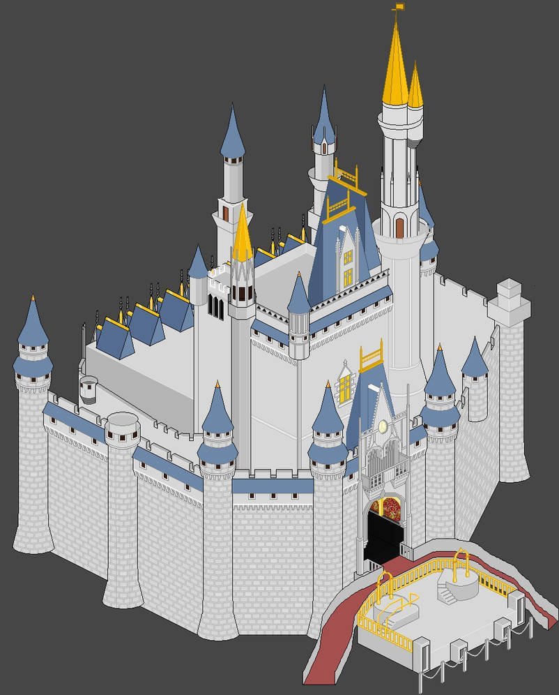 Пиксельный замок 2d