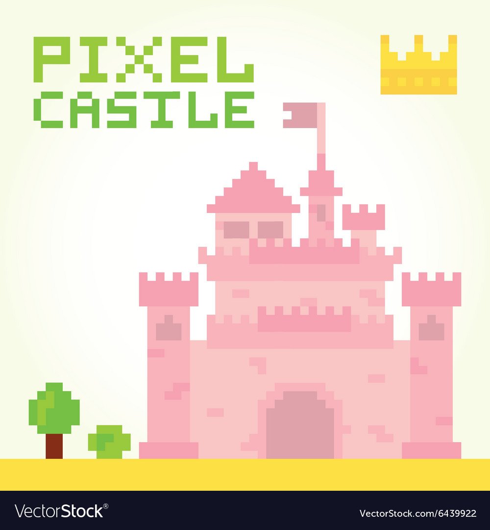 Дворец пиксель арт
