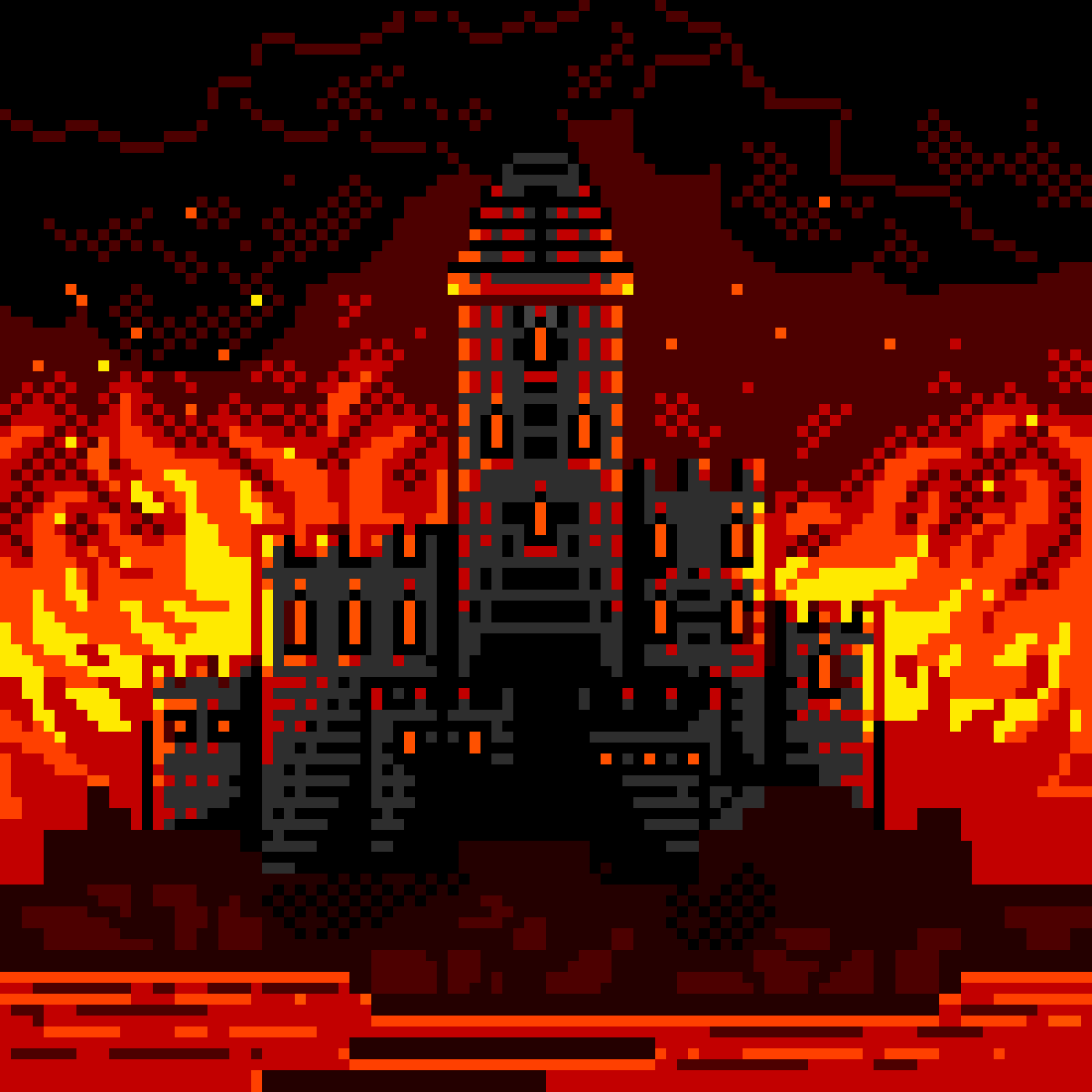 Церковь пиксель арт