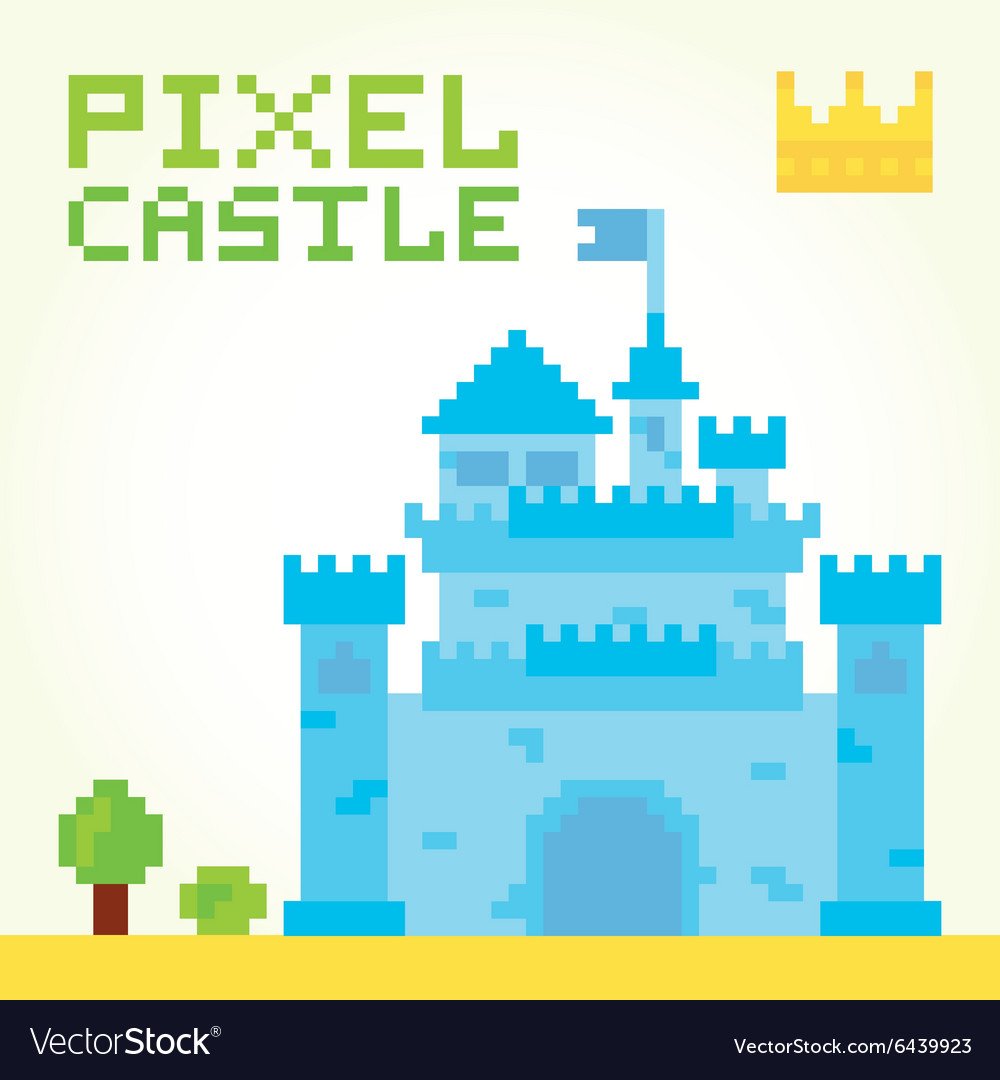 Маленький пиксельный замок