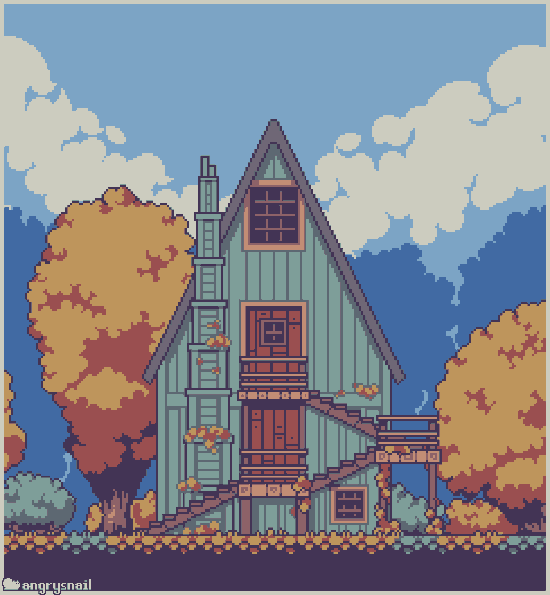 Clock Tower пиксельная