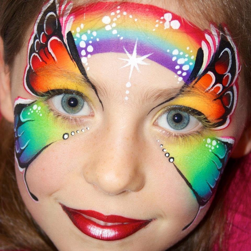 Красивый аквагрим для девочек