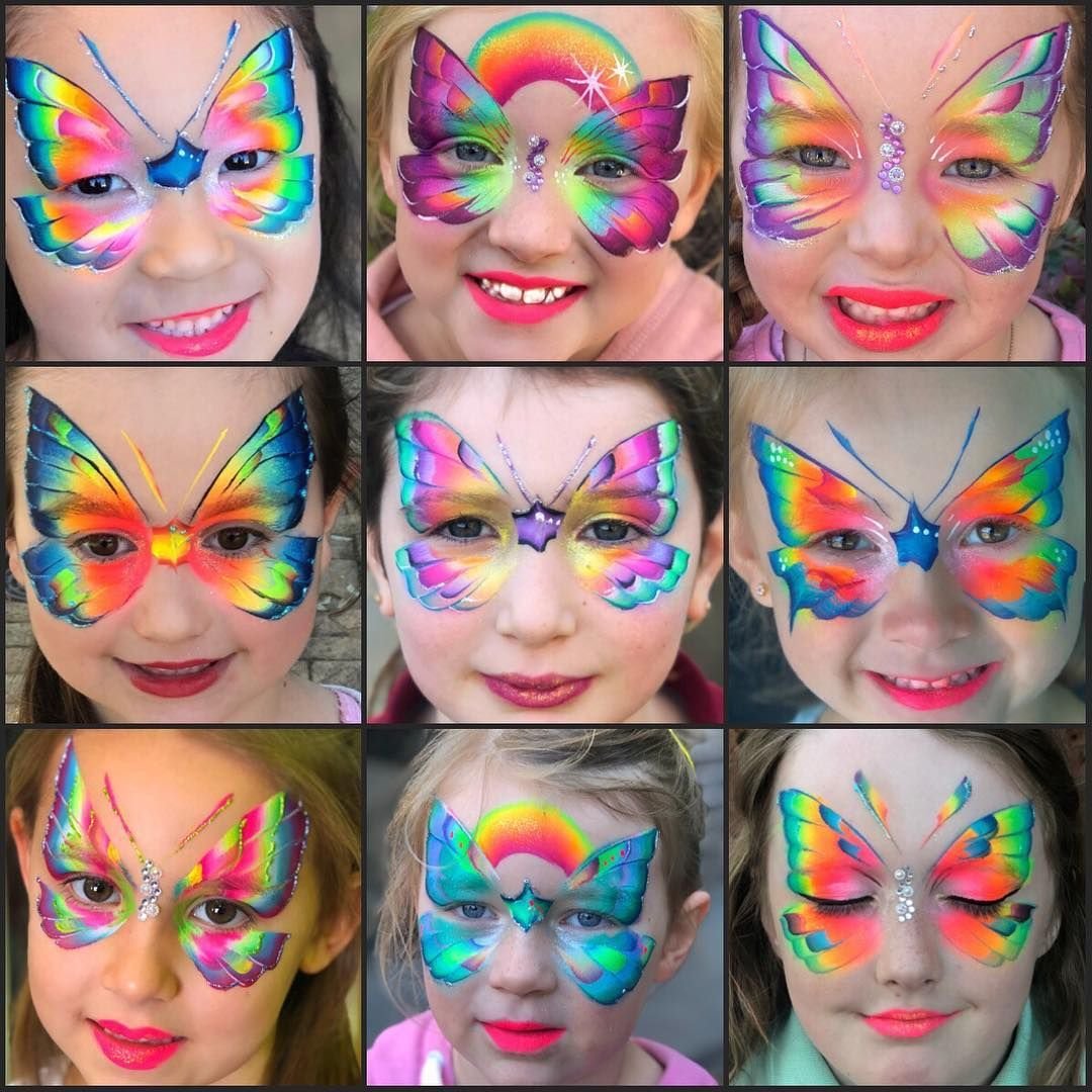 Пошаговый аквагрим для детей