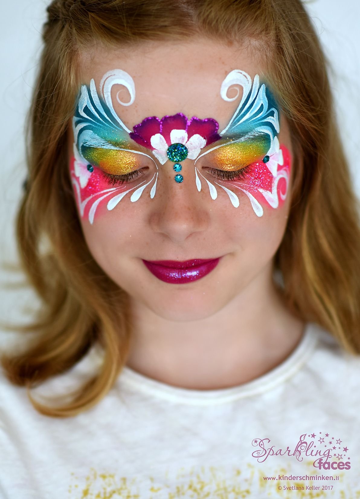 Аквагрим по бабочки