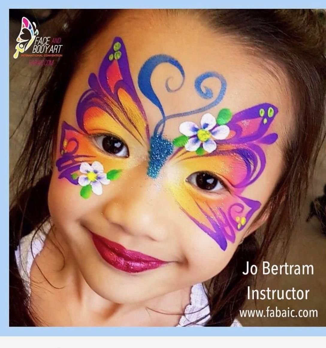 Грим маска бабочка