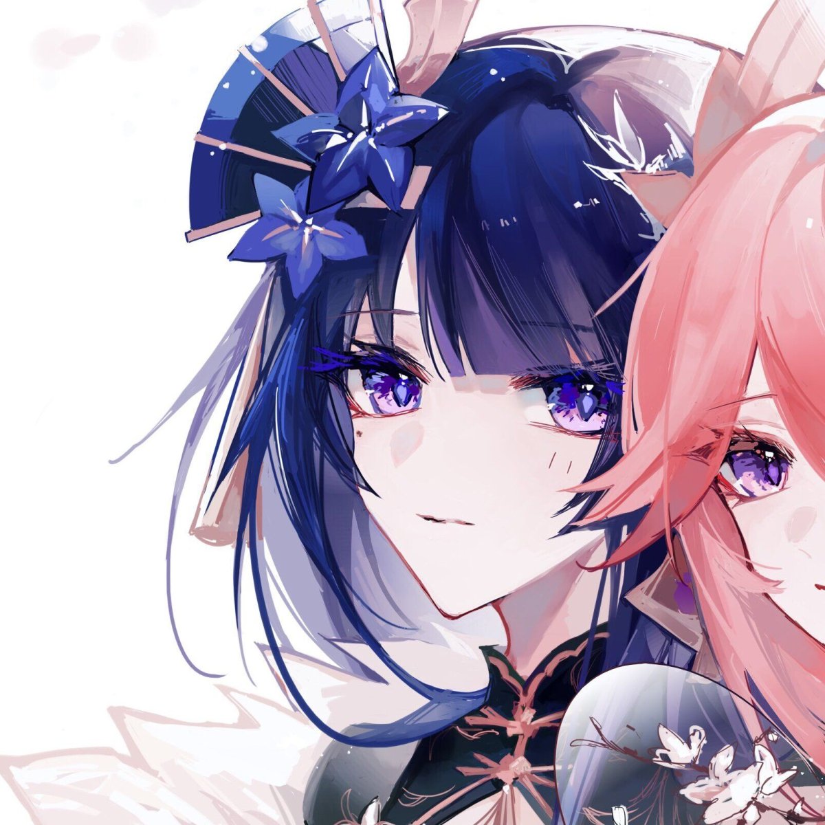 Яэ Мико и Райден