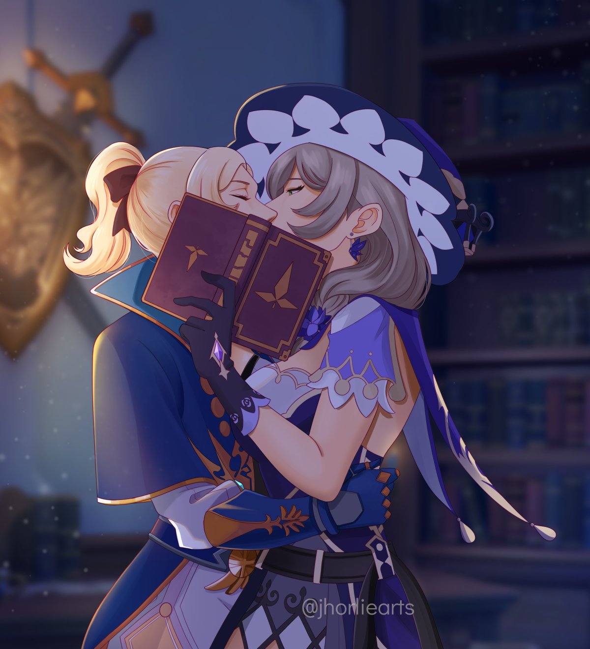 Джин и Лиза Геншин Юри