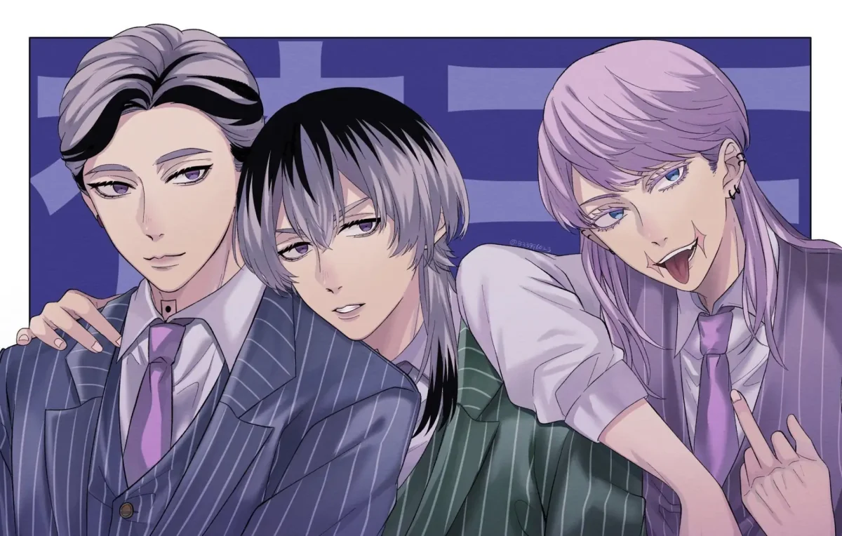 Санзу харучие возле маски с конвертом в руках