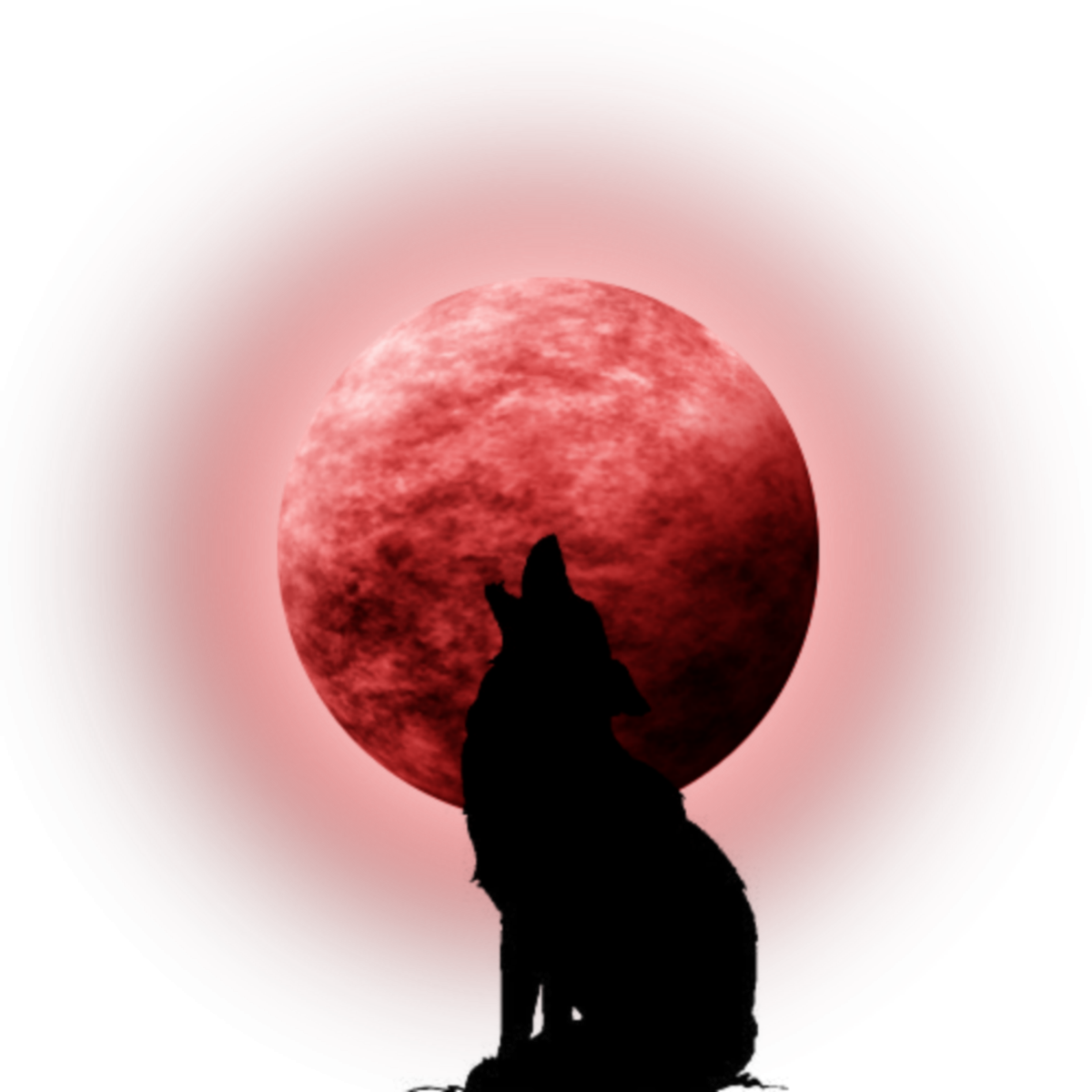 Красная Луна для фотошопа