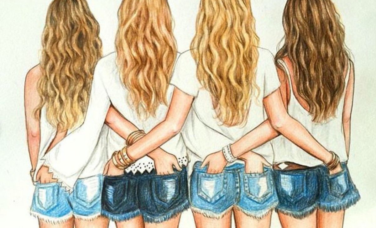 Ава для четверых подруг