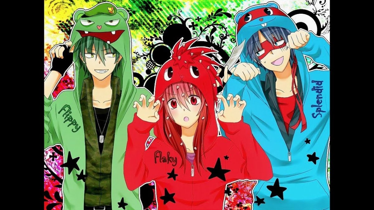 Стиль Хэппи три френдс