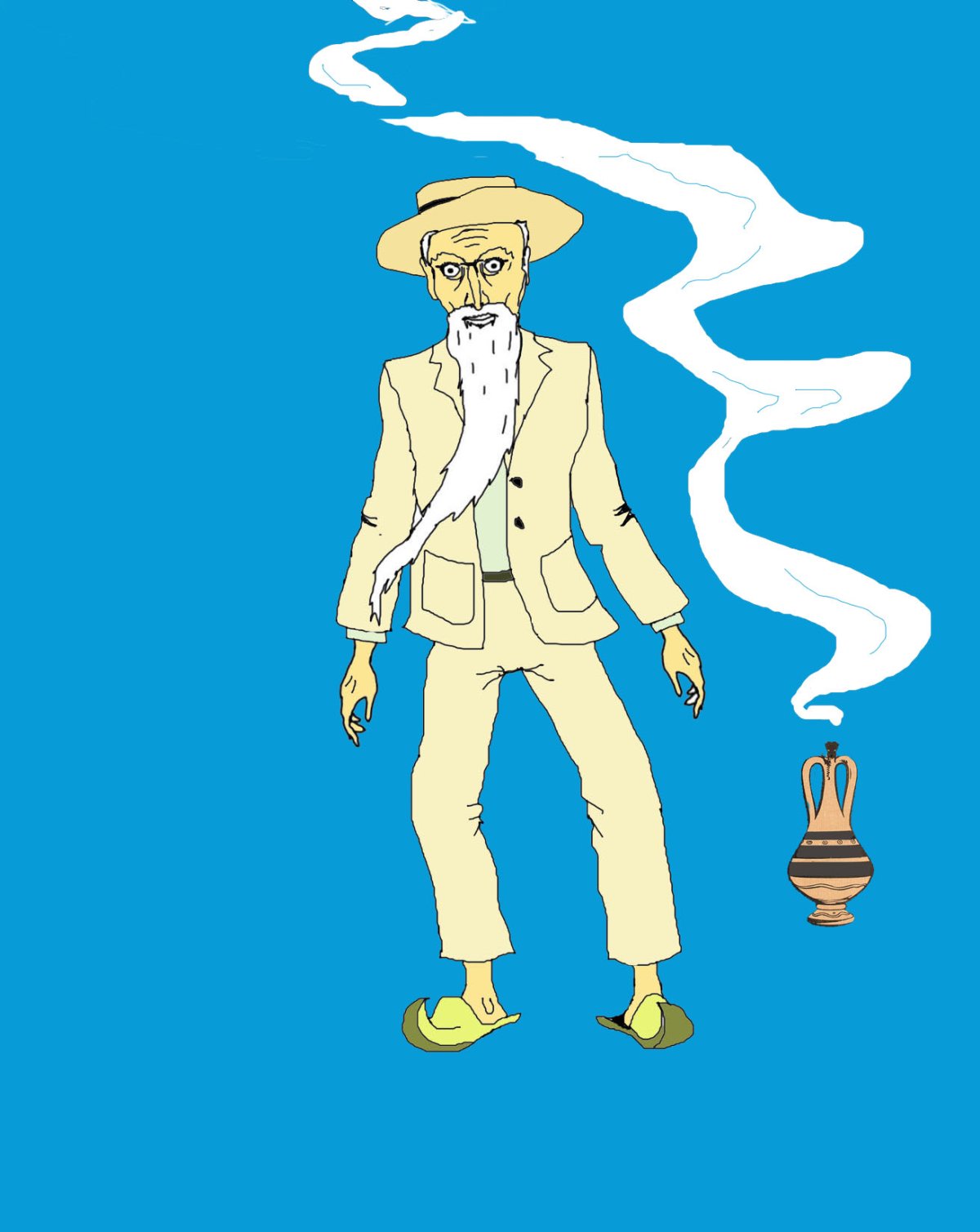 Канотье старик Хоттабыч