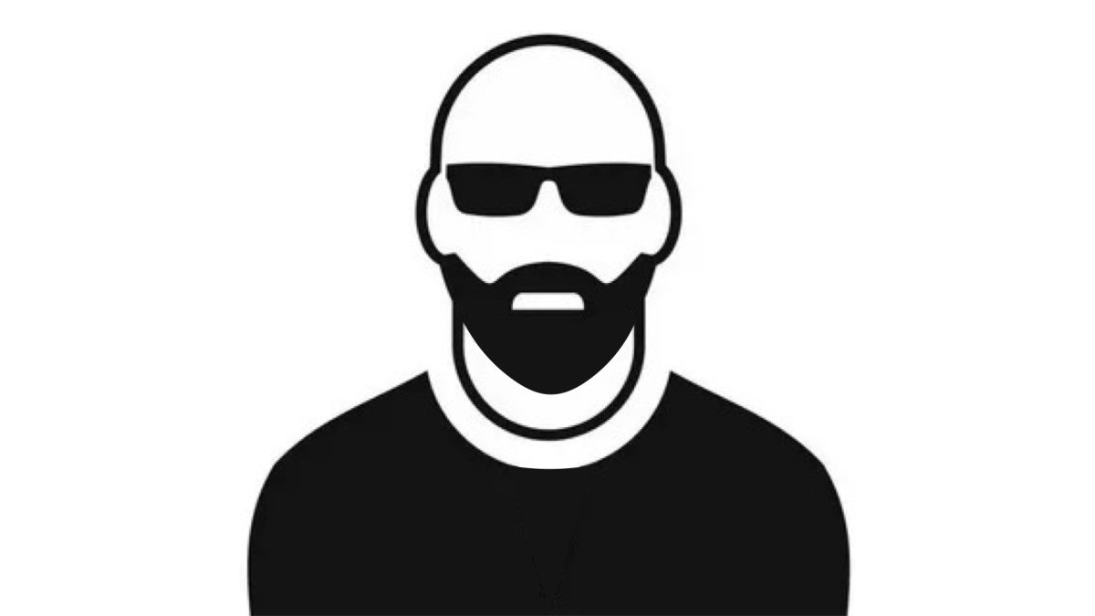 Силуэт мужчины в очках