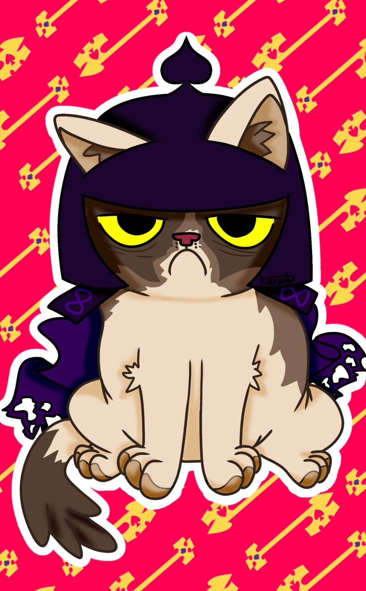 Пик в виде кота