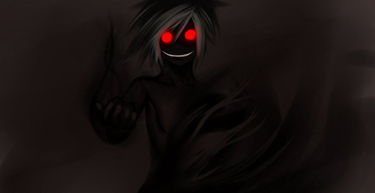 Глаза на черном фоне