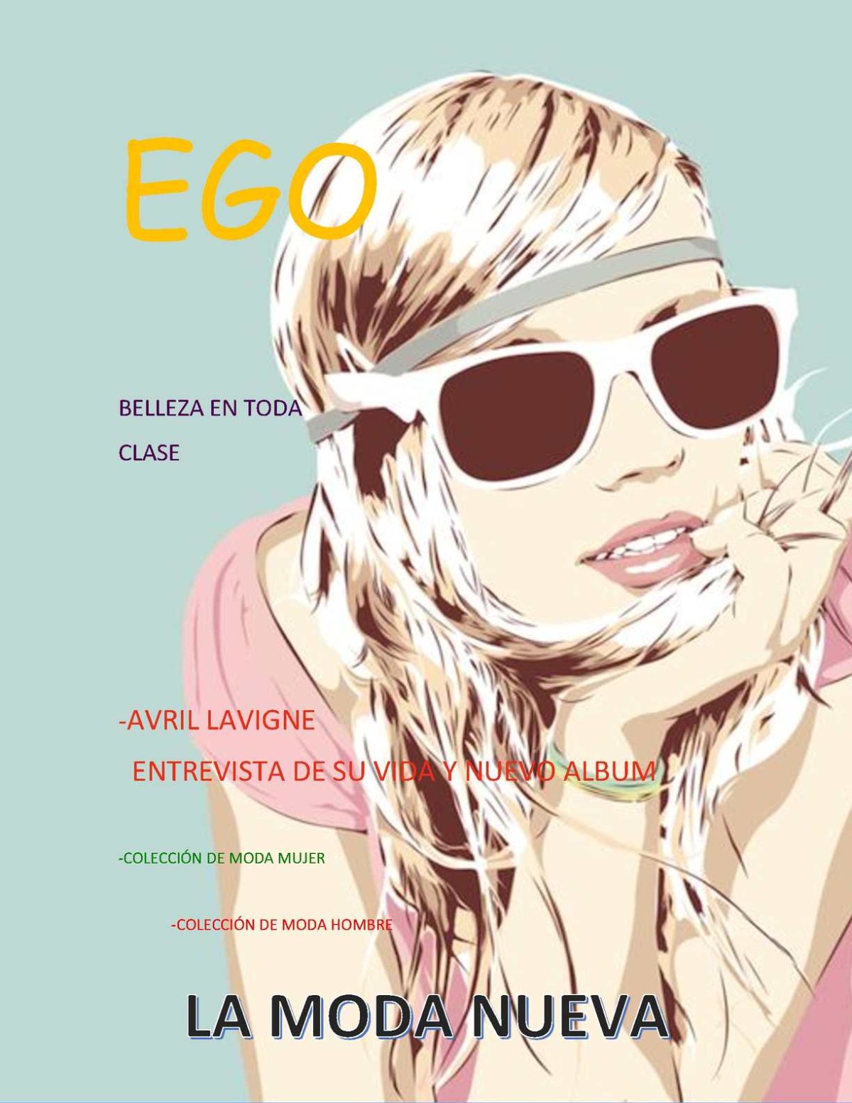 Девочка в очках вектор арт