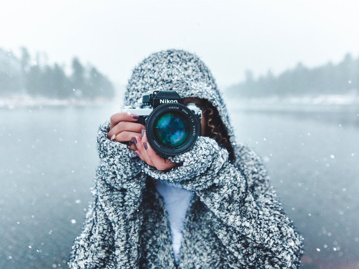 Фотограф зимой