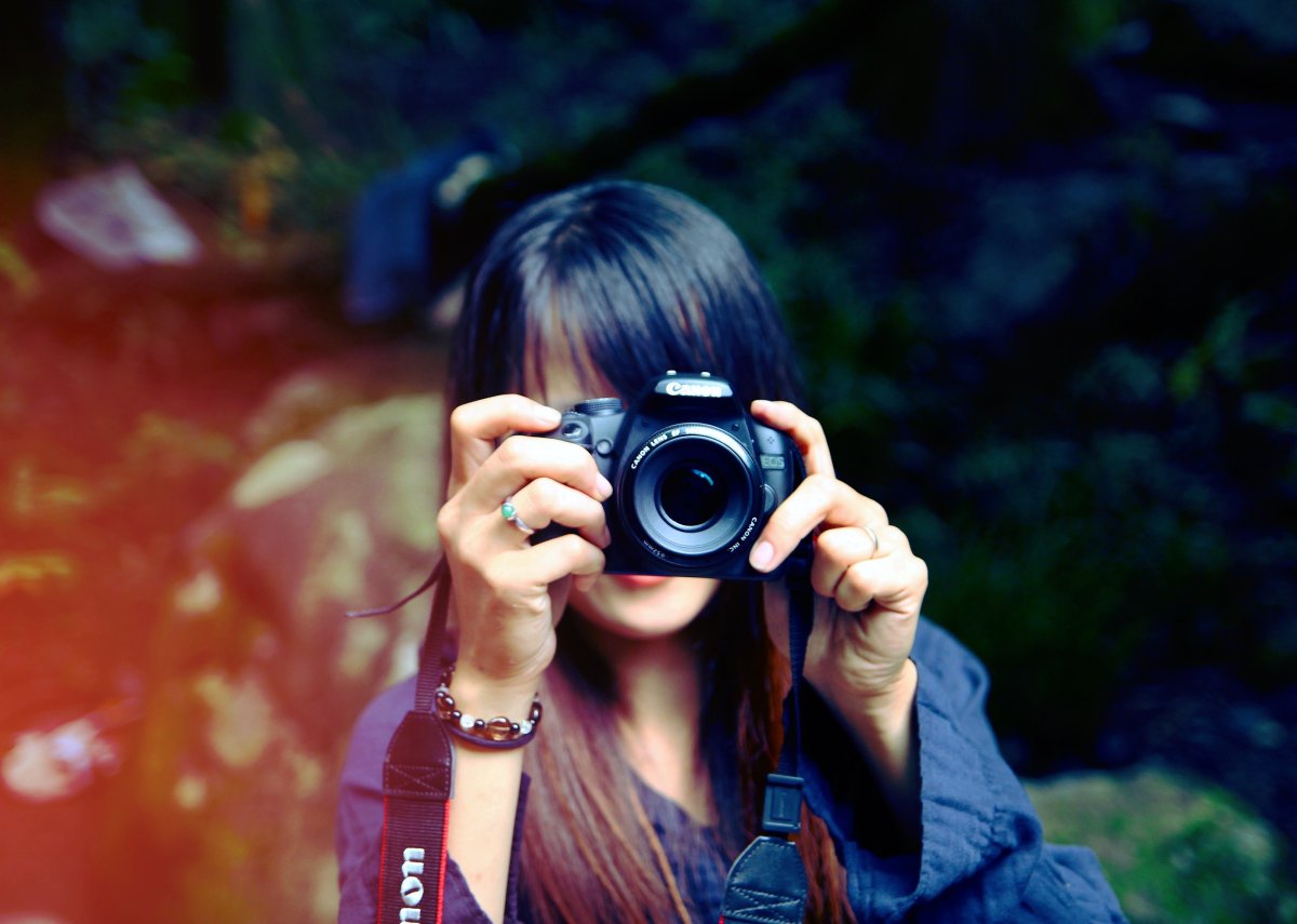 Девушка фотограф
