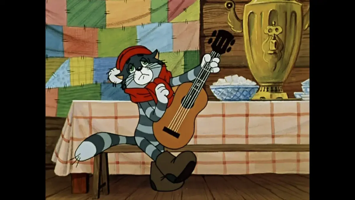 Поделка кот Матроскин из Простоквашино