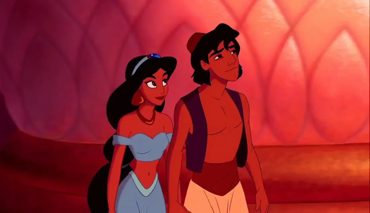 Принцессы Диснея Жасмин и аладин