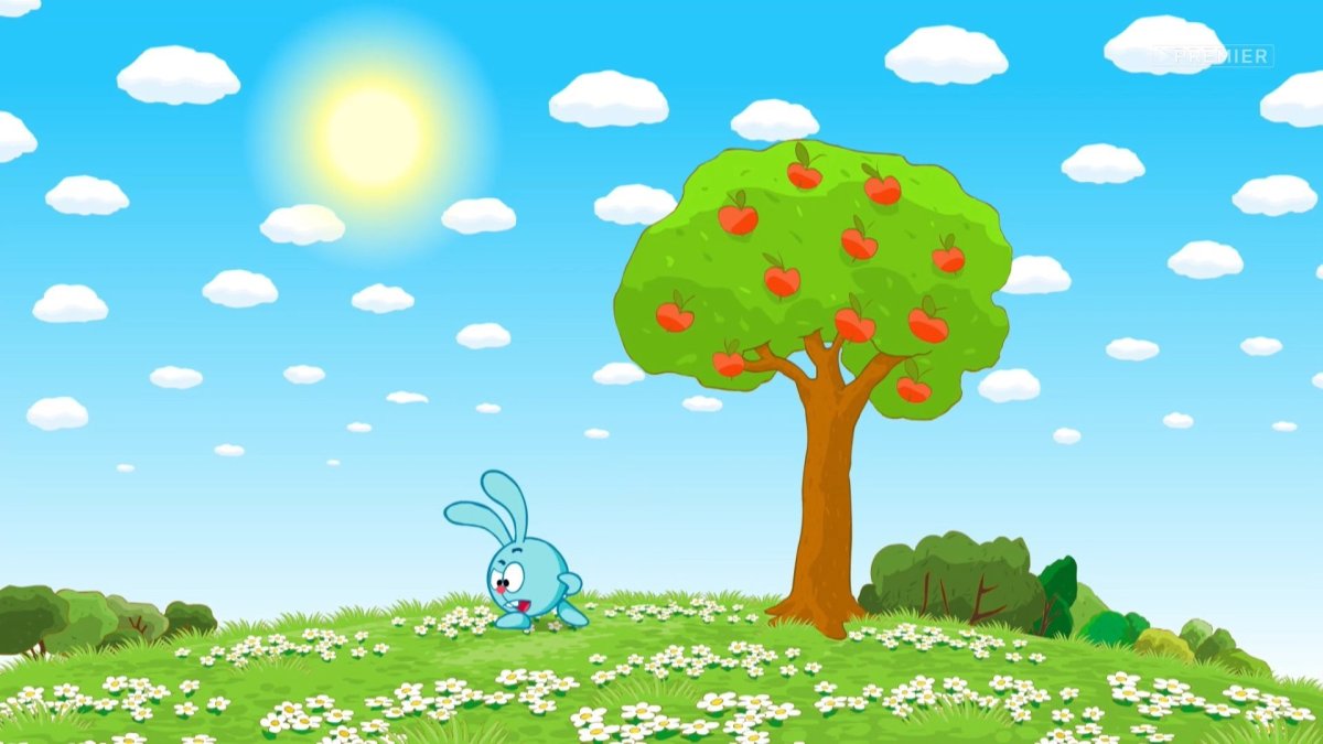 Смешарики фон без героев