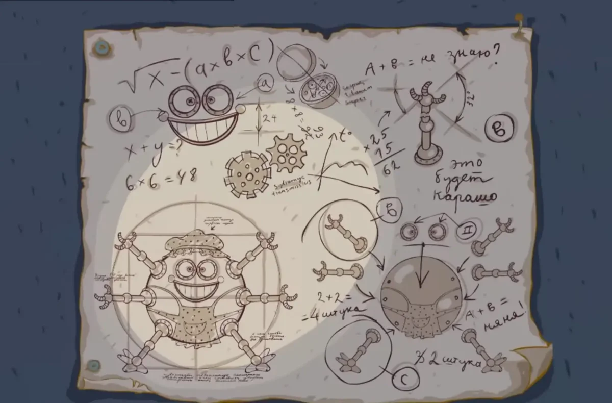 Смешарики железная няня чертежей