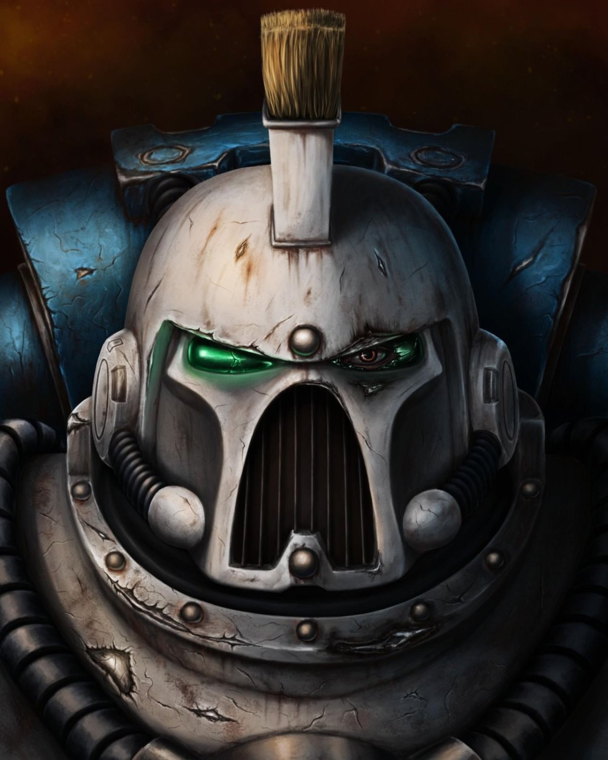 Шлем космодесантника Warhammer 40000
