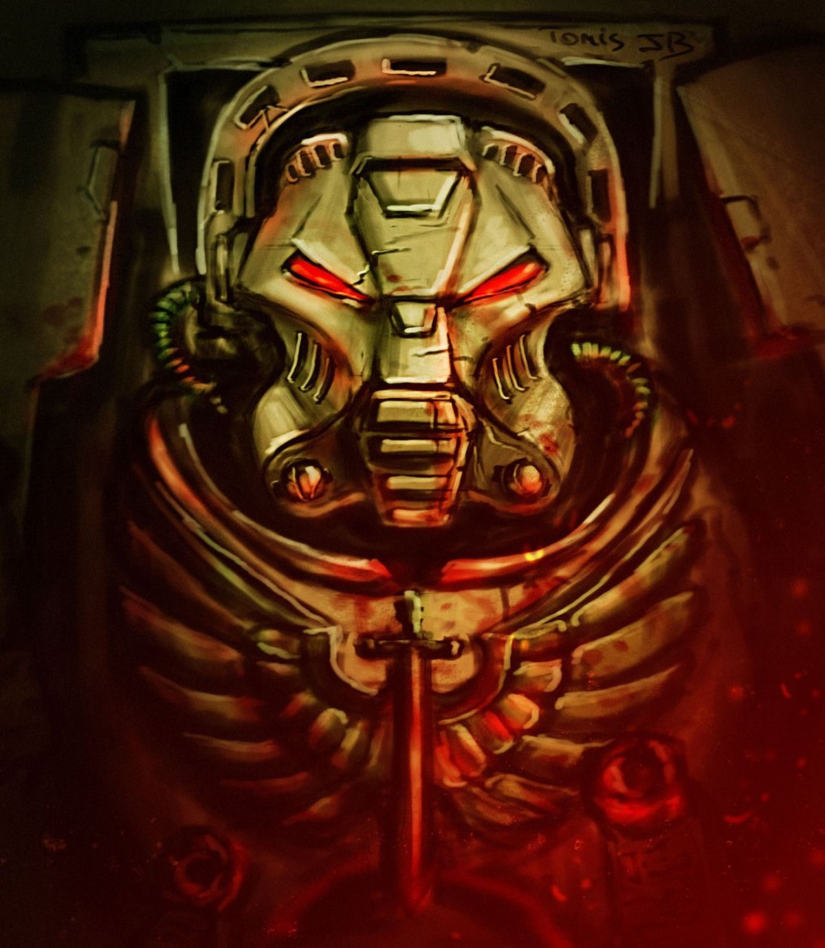 Терминатор вархаммер 40000 шлем