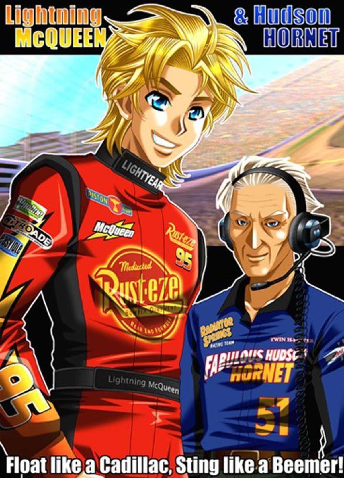 Док Хадсон и молния Маккуин хуманизация