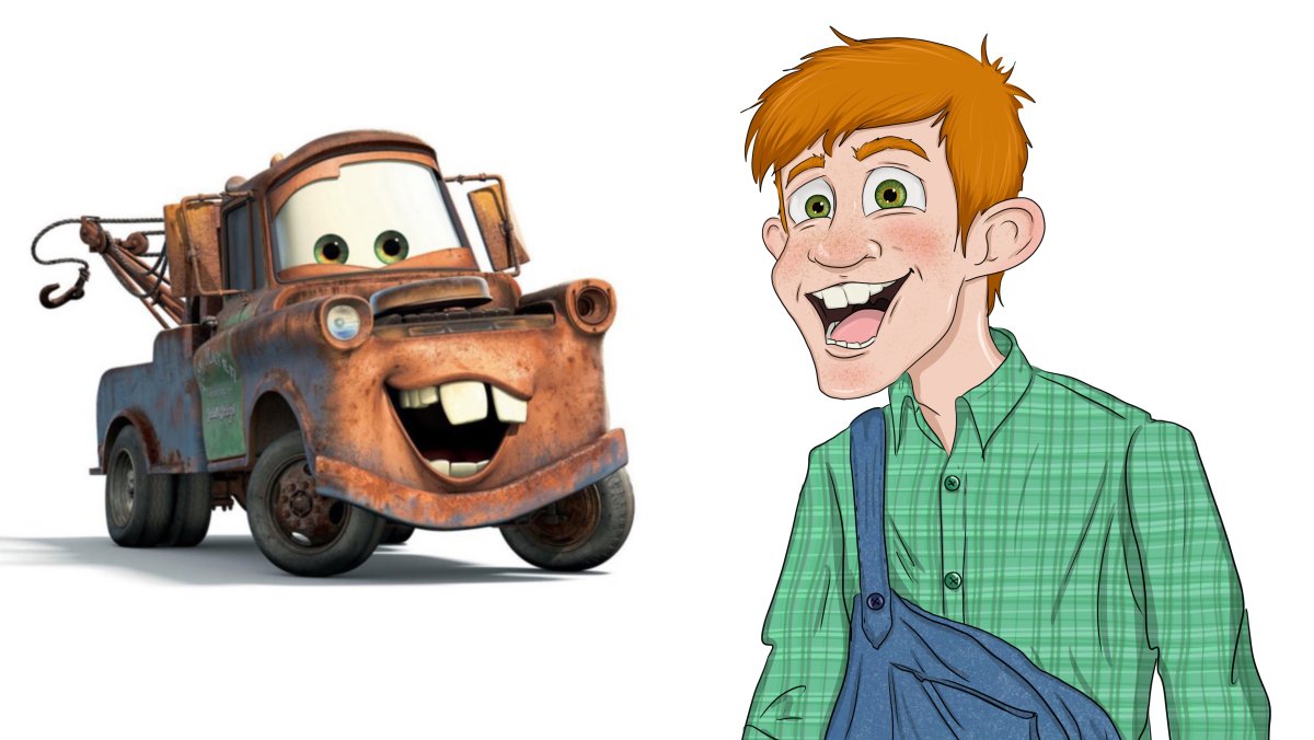 Хадсон Хорнет и молния Маккуин любовь