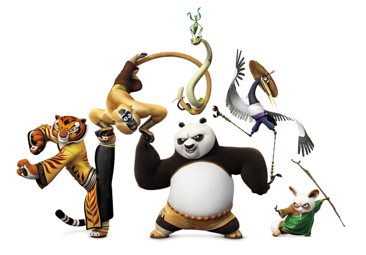 Кунфу панда животные персонажи