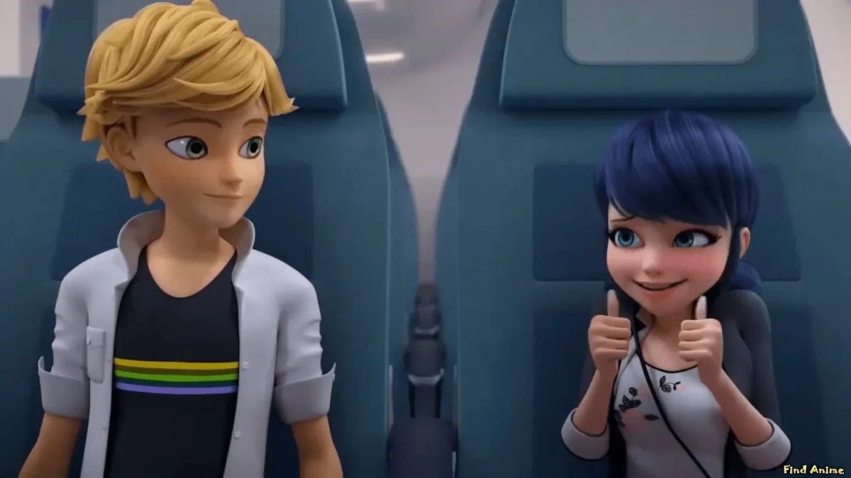 Маринетт и Адриан в Нью-Йорке