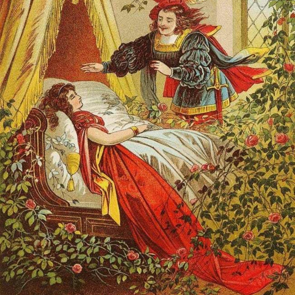 Иллюстрации к сказке спящая красавица шарль перро
