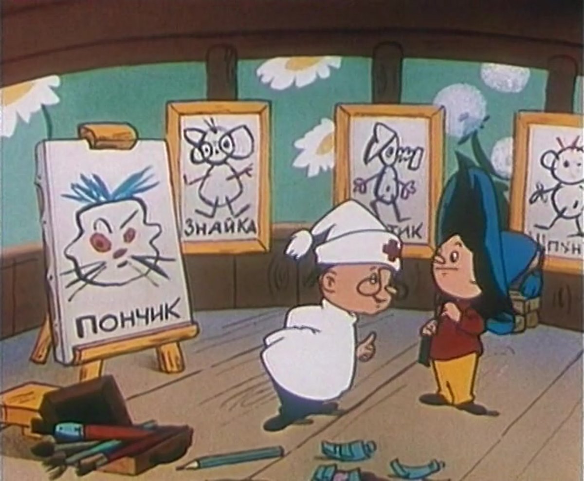 Пончик рисунок акварелью